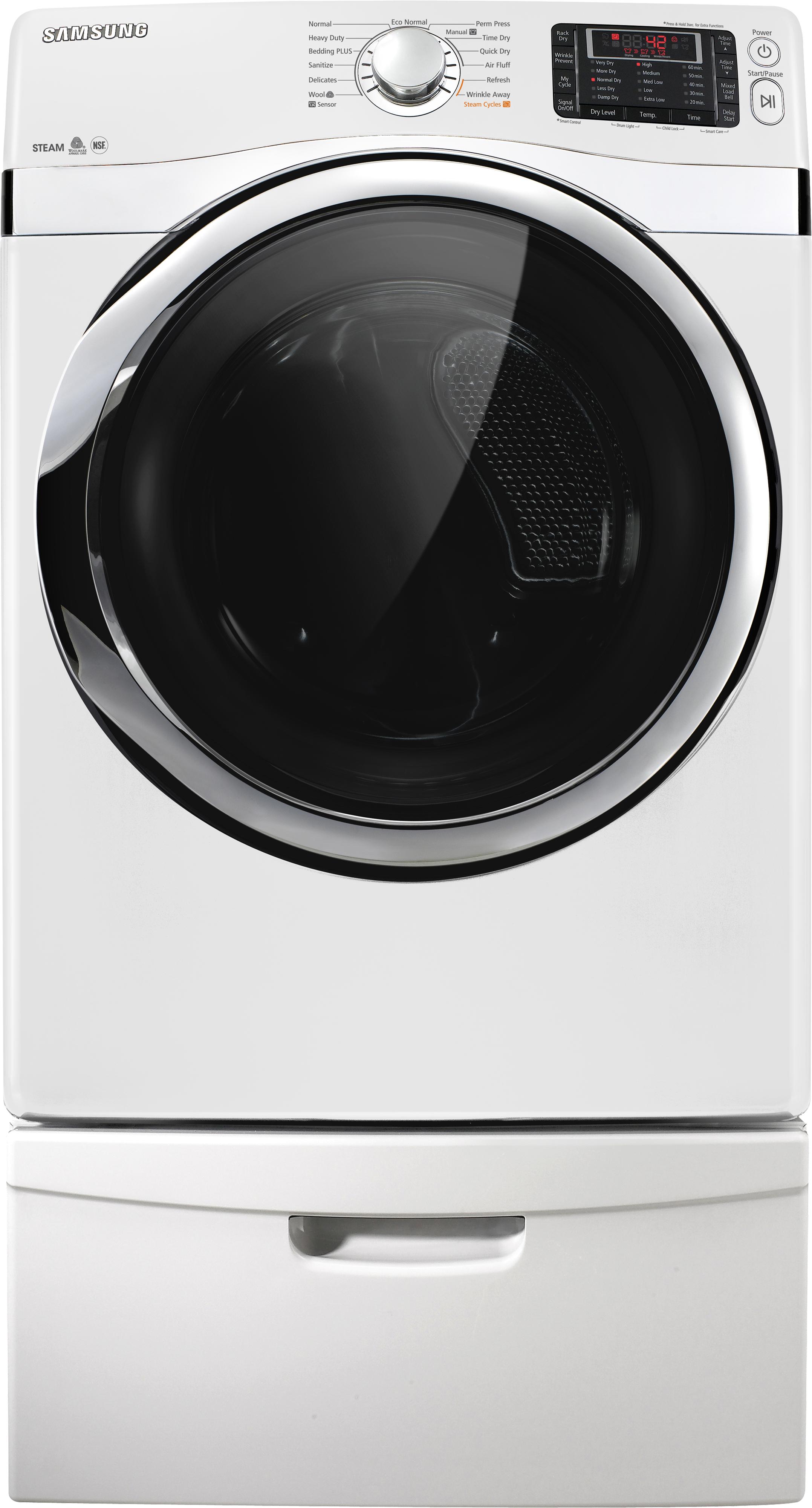Samsung Appliances 7.5 Cu. Ft. FrontLoad Electric Steam Dryer Colder